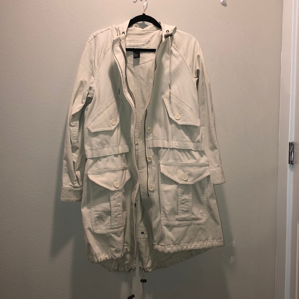 Marc by Marc Jacobs Cream Long Casual Coat